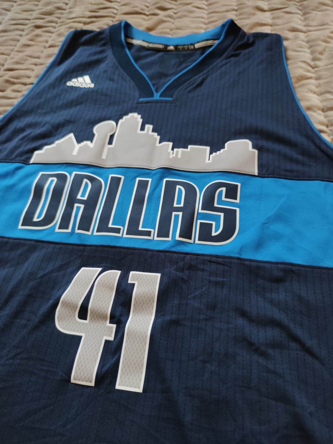 Dirk Nowitzki #41 Adidas Swingman Jersey Dallas Mavericks Blue