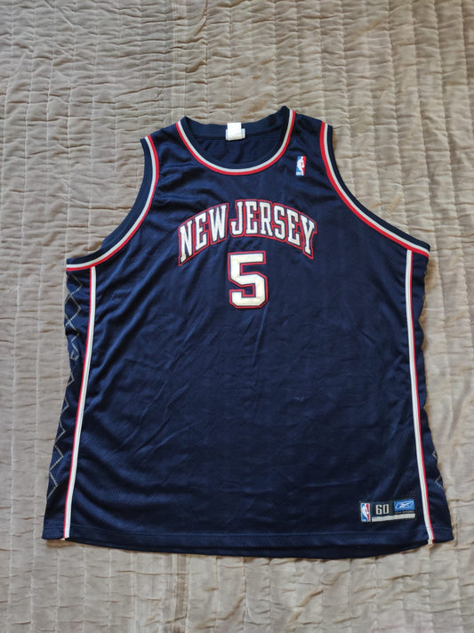 Jason Kidd #5 New Jersey Nets Authentic Reebok Jersey