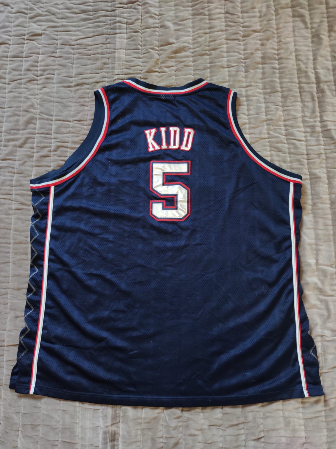 Jason Kidd #5 New Jersey Nets Authentic Reebok Jersey