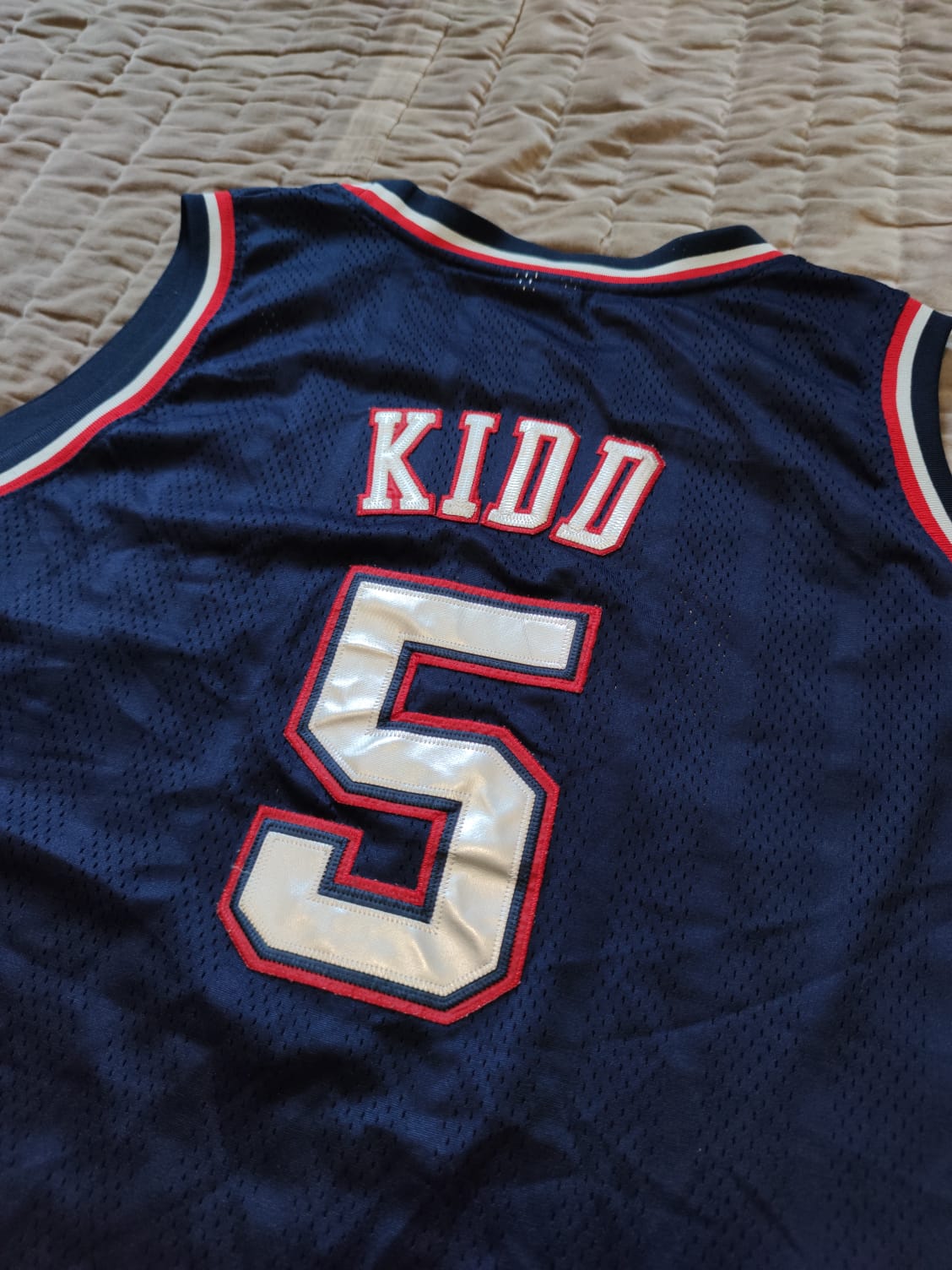 Jason Kidd #5 New Jersey Nets Authentic Reebok Jersey