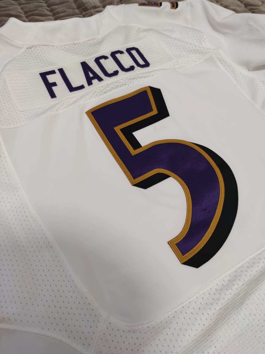 Joe Flacco #5 Baltimore Ravens Nike Elite Jersey