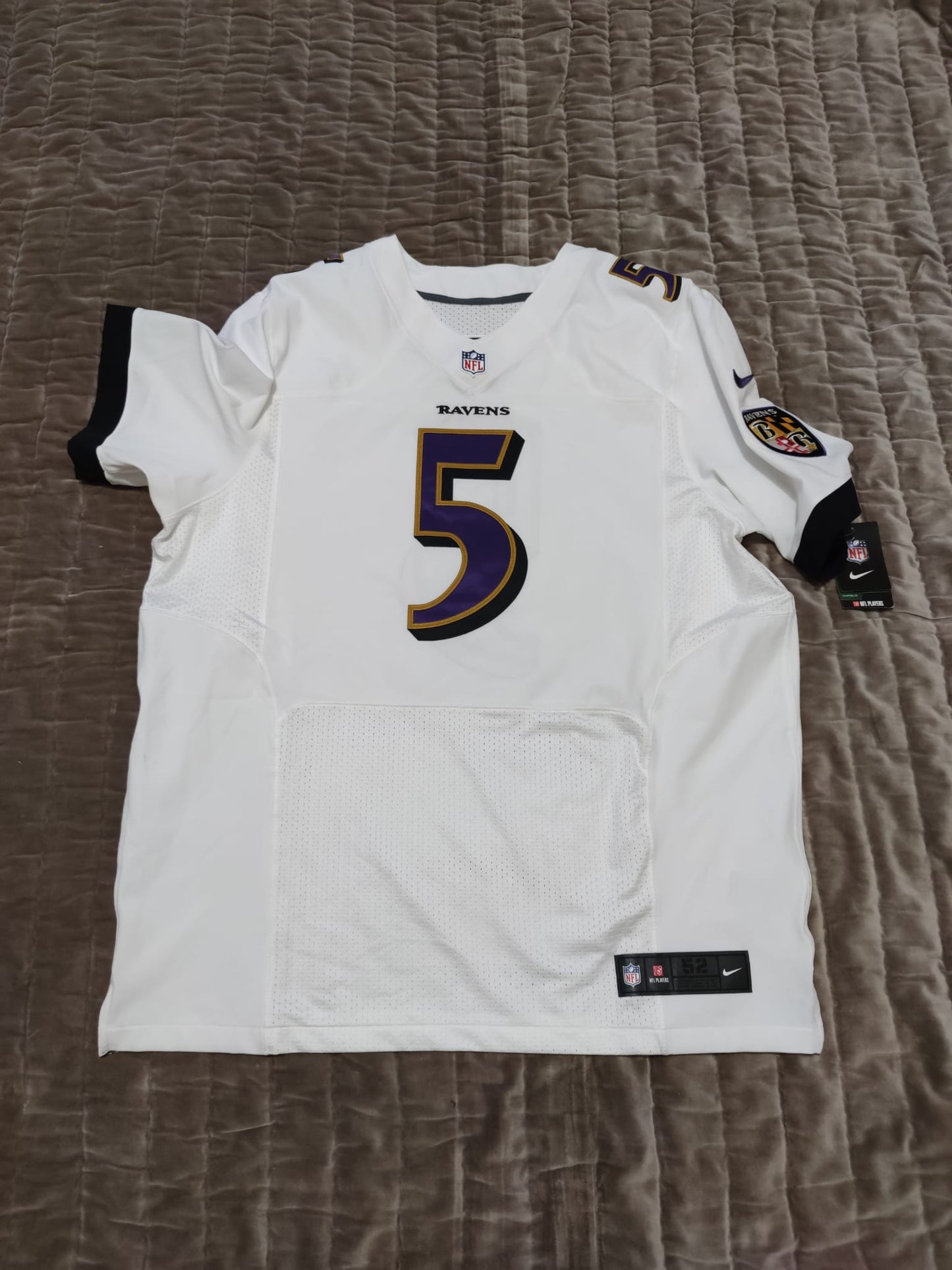 Joe Flacco #5 Baltimore Ravens Nike Elite Jersey