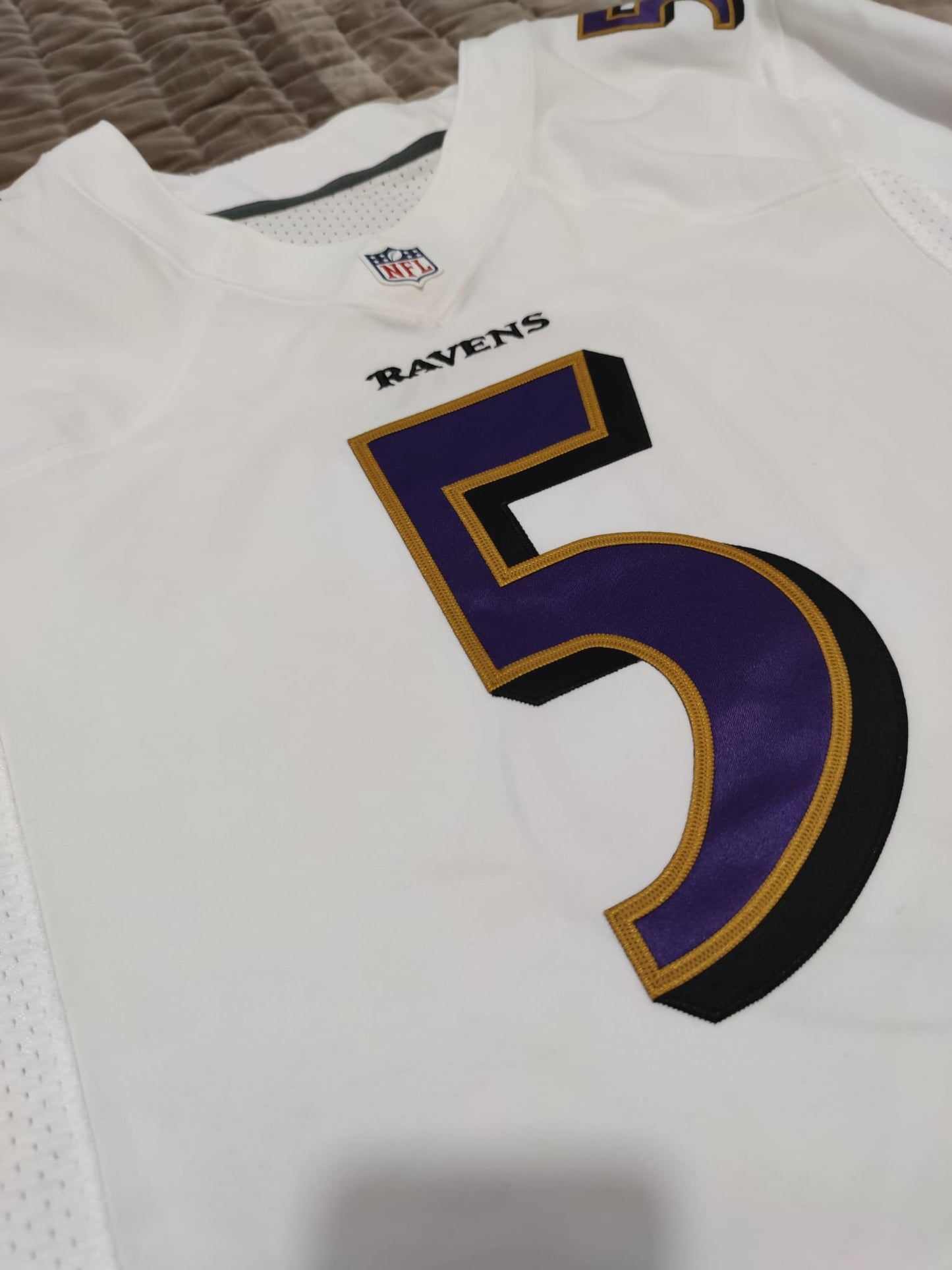 Joe Flacco #5 Baltimore Ravens Nike Elite Jersey