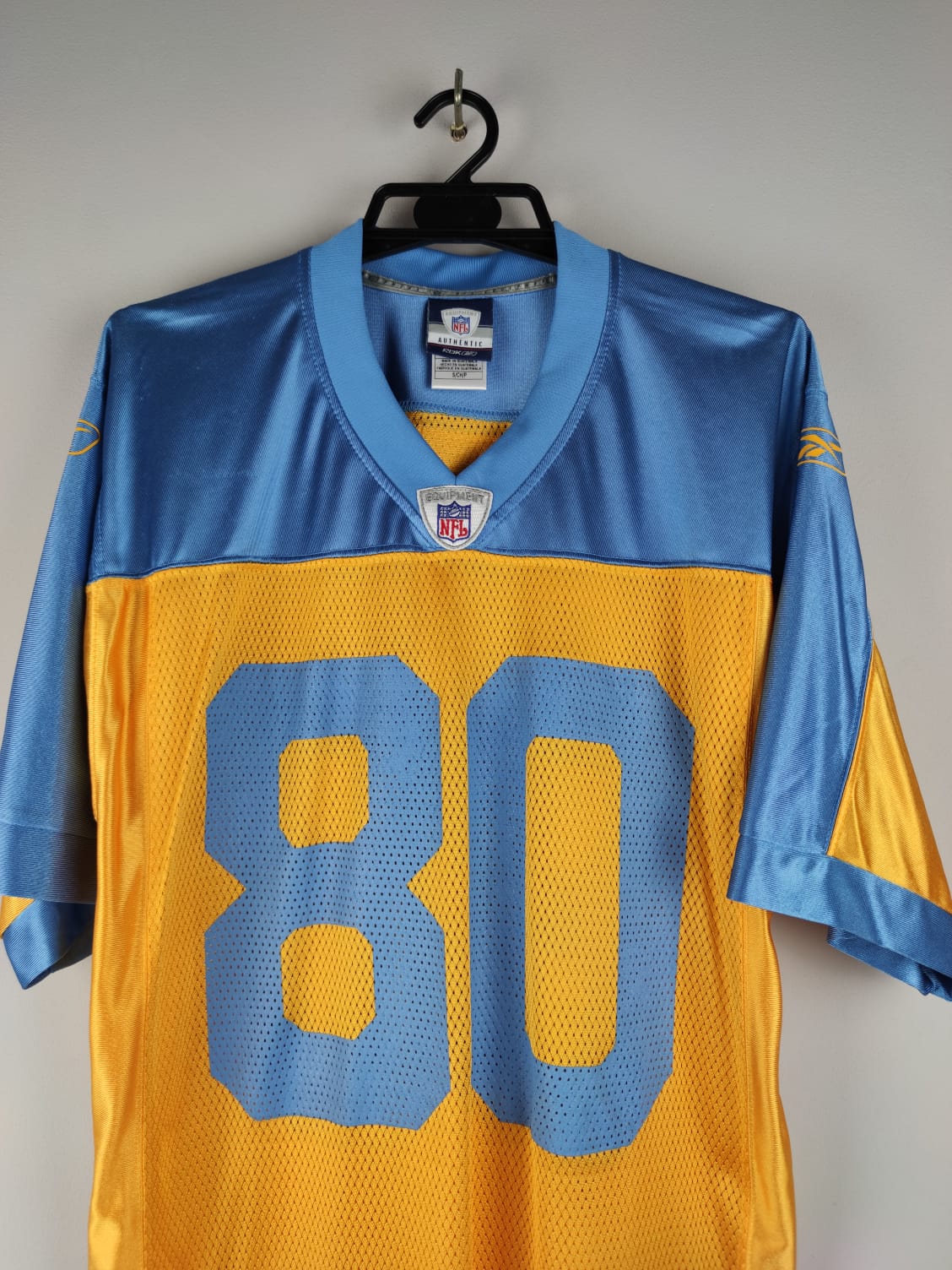 Kevin Curtis #80 Philadelphia Eagles Reebok Jersey Yellow Blue Throwback